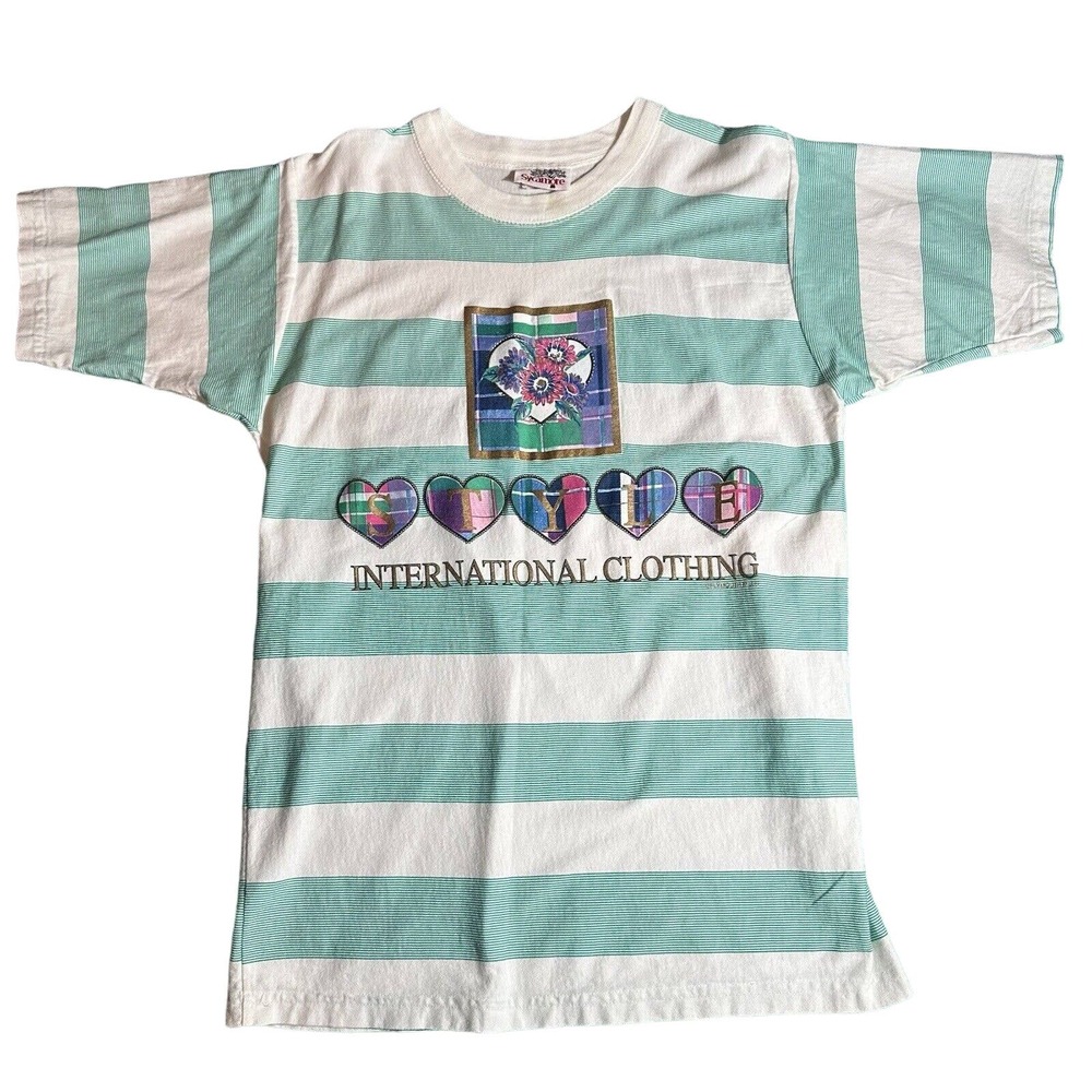 Vintage T-shirt International Clothing Brand Made In USA By Sycamore Size Medium